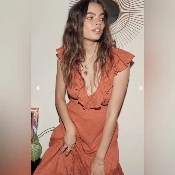 Spell | Dresses | Spell Daisy Chain Frill Maxi Dress | Poshmark